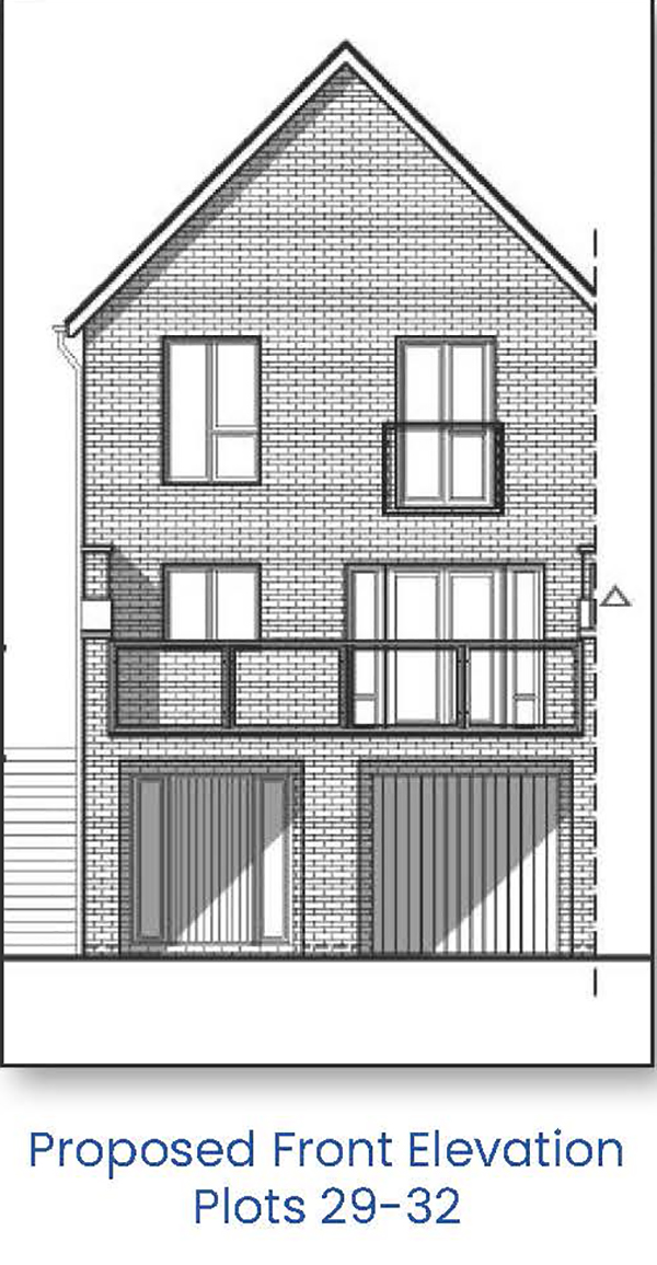 Lot: 17 - FREEHOLD LAND WITH PLANNING FOR SIX HOUSES -